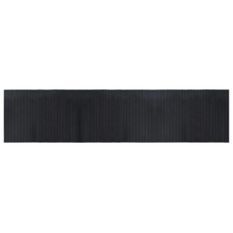 Tapis rectangulaire noir 70x300 cm bambou