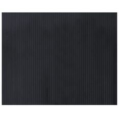 Tapis rectangulaire noir 80x100 cm bambou