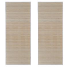 Tapis rectangulaires Bambou naturel 2 pcs 120x180 cm