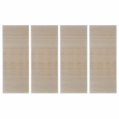 Tapis rectangulaires Bambou naturel 4 pcs 120x180 cm