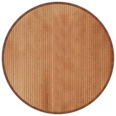 Tapis rond naturel 100 cm bambou