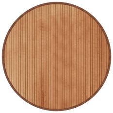 Tapis rond naturel 80 cm bambou