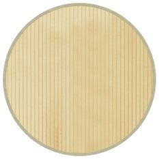 Tapis rond naturel clair 60 cm bambou