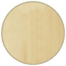 Tapis rond naturel clair 80 cm bambou