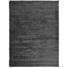 Tapis shaggy à poils longs moderne anthracite 300x400 cm