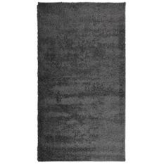 Tapis shaggy à poils longs moderne anthracite 60x110 cm