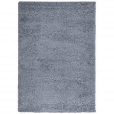 Tapis shaggy à poils longs moderne bleu 120x170 cm