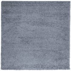 Tapis shaggy à poils longs moderne bleu 200x200 cm