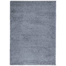 Tapis shaggy à poils longs moderne bleu 200x280 cm