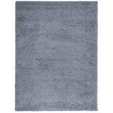 Tapis shaggy à poils longs moderne bleu 300x400 cm