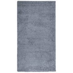 Tapis shaggy à poils longs moderne bleu 60x110 cm