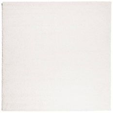 Tapis shaggy à poils longs moderne crème 200x200 cm