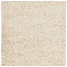 Tapis shaggy à poils longs moderne doré 240x240 cm