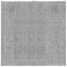 Tapis shaggy à poils longs moderne gris 160x160 cm