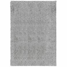 Tapis shaggy à poils longs moderne gris 160x230 cm