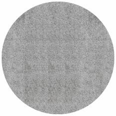 Tapis shaggy à poils longs moderne gris Ø 200 cm