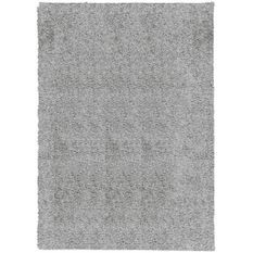 Tapis shaggy à poils longs moderne gris 200x280 cm