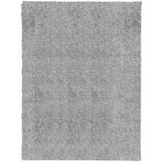 Tapis shaggy à poils longs moderne gris 300x400 cm