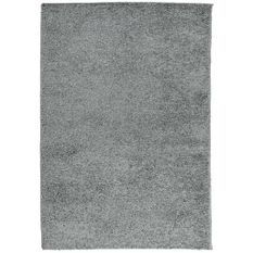 Tapis shaggy à poils longs moderne vert 140x200 cm