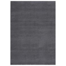 Tapis shaggy doux lavable 160x230 cm Antidérapant Anthracite