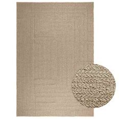 Tapis ZIZUR beige 240x340 cm aspect de jute intérieur extérieur