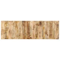 Tête de lit 160 cm bois de manguier brut massif