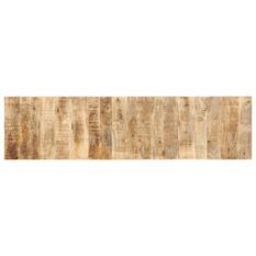 Tête de lit 200 cm bois de manguier brut massif