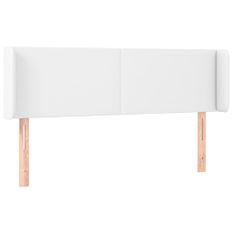 Tête de lit à LED Blanc 147x16x78/88 cm Similicuir