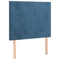 Tête de lit à LED Bleu foncé 90x5x118/128 cm Velours