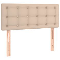 Tête de lit à LED Cappuccino 100x5x78/88 cm Similicuir