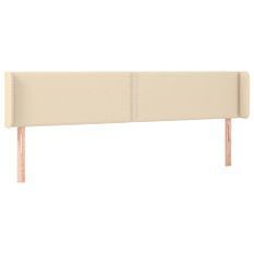 Tête de lit à LED Crème 183x16x78/88 cm Tissu