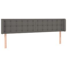 Tête de lit à LED Gris 183x16x78/88 cm Similicuir