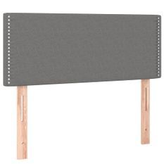 Tête de lit à LED Gris foncé 100x5x78/88 cm Tissu
