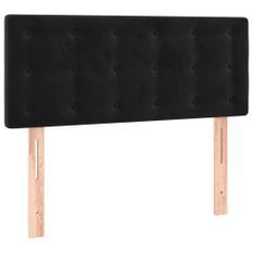 Tête de lit à LED Noir 90x5x78/88 cm Velours