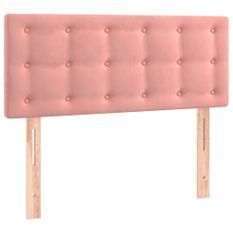 Tête de lit à LED Rose 100x5x78/88 cm Velours