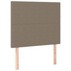 Tête de lit à LED Taupe 100x5x118/128 cm Tissu