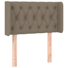 Tête de lit à LED Taupe 83x16x78/88 cm Tissu