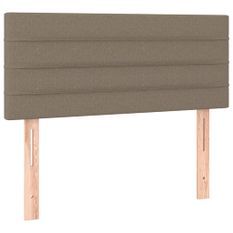 Tête de lit à LED Taupe 90x5x78/88 cm Tissu