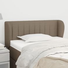 Tête de lit avec oreilles Taupe 93x23x78/88 cm Tissu