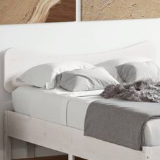 Tête de lit blanc 120 cm bois massif de pin