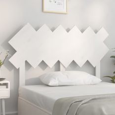 Tête de lit Blanc 122,5x3x80,5 cm Bois massif de pin