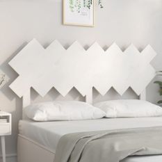 Tête de lit Blanc 141x3x80,5 cm Bois massif de pin