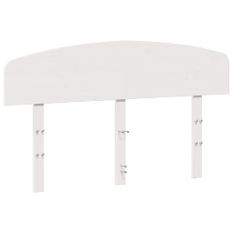Tête de lit blanc 150 cm bois massif de pin