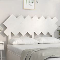 Tête de lit Blanc 151,5x3x81 cm Bois massif de pin