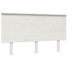 Tête de lit Blanc 184x6x82,5 cm Bois massif de pin