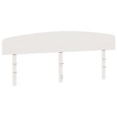 Tête de lit blanc 200 cm bois massif de pin