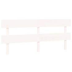 Tête de lit Blanc 204x3x81 cm Bois massif de pin