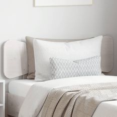 Tête de lit blanc 90 cm bois massif de pin