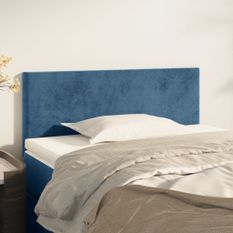 Tête de lit Bleu foncé 80x5x78/88 cm Velours 2