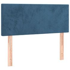 Tête de lit Bleu foncé 80x5x78/88 cm Velours 2